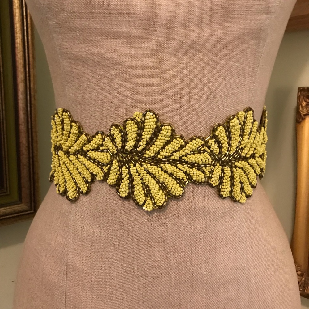 Anthropologie Beaded Belt